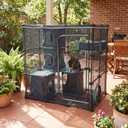 Kitty City Outdoor Catio Furniture and Play Kits for Cats, Outdoor Mega Kit