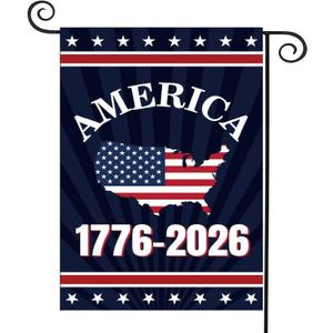 250 Anniversary Garden Flag Double-Sided 12x18 Inch
