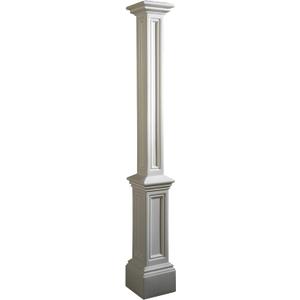 Mayne Signature Lamp Post - White - Dimensions: 54in L x 8in W - Fade Resistant - Polyethylene Lamp Post Mayne Signature Lamp Post - White - Dimensions: 54in L x 8in W - Fade Resistant - Polyethylene Lamp Post