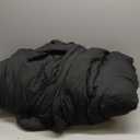 CozyLux Oversized King Comforter Set Black, 3 Pieces 120x98 Solid Breathable Quilted Style Bedding Sets All Season, Luxury Soft Down Alternative Comforter Bed Set (1 Comforter & 2 Pillowcases)