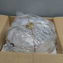 15 Inch Flush Mount Ceiling Light, HWH 3-Light Modern Close to Ceiling Light Fixtures Brushed Gold Finish for Kitchen Porch Foyer with Hammered Water Ripple Glass, 5HTJ102WG-F BG