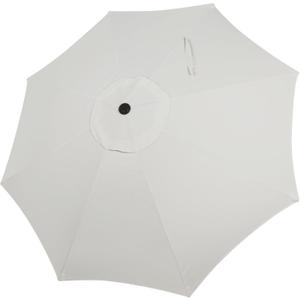 Blissun 9ft Patio Umbrella Replacement Canopy, Market Umbrella Top, Outdoor Table Umbrella Canopy for 8 Ribs, Canopy Only (Creamy White)