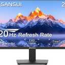 SANSUI 27 Inch Monitor, IPS 120Hz Computer Monitor Full HD 1920 x 1080P with HDMI DP Interfaces, Eye Care, Frameless, 100 x 100mm VESA Mountable (HDMI Cable Included)