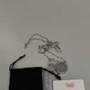 Adrosstoller Stainless Steel Magnifyings Glass Necklace Adjustable Chain Suitable for Reading Small Print Stylish