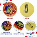 5 x FLAGWIX America 250th Anniversary Car Visor Clip for Patriotic Decorations - 1776-2026 Metal Visor Clips for Cars 3in - United States 250th Gifts, Veterans Day Gifts Accessories for Men Women