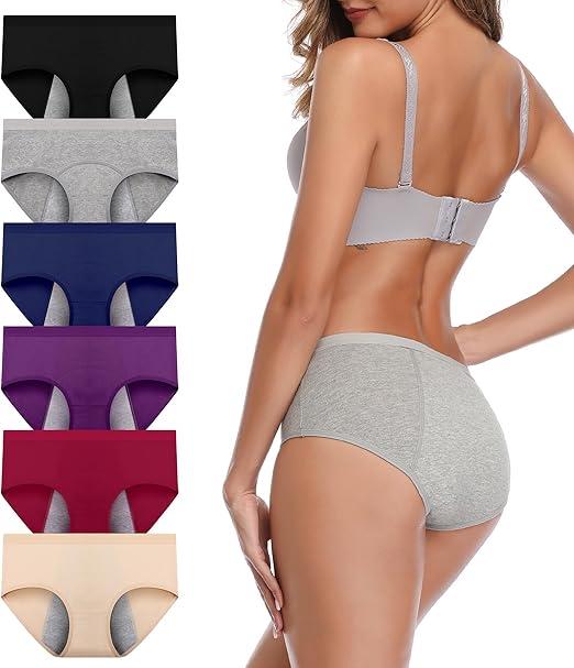 Period Underwear for Women Menstrual Panties Cotton Postpartum Easy Clean Teens Brief M