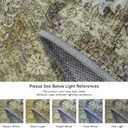 GENIMO Runner Rug 2x10 Non Slip Machine Washable Vintage Hallway Runner Rugs, Low Pile Lightweight Mat for Living Room, Entryway, Bedroom, Kitchen and Corridor, Distressed Sage