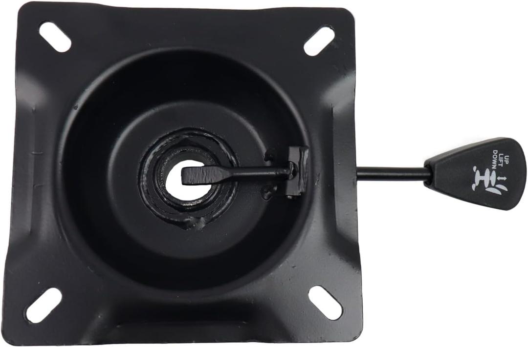 Wealrit Office Chair Tilt Base, Heavy Duty Control Lift Mechanism Black Swivel Base Plate 5.3" x 5.3" Mouting Holes Dimension Office Chair Parts Replacement