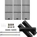Grill Replacement Parts for Char Griller Grill 5050, 5650, 3008, 3001, 5250, 5072 Grill Gates, Grill Burner and Heat Plates Kit for Chargriller Replacement Parts