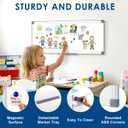 SWANCROWN Magnetic Whiteboard, 9 x 24 in, Long Dry Erase Board, to to List