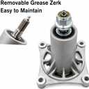 AJANTA INDUSTRIAL187292 192870 532187281 532187292 567253301 587819701 587125401 Compatible with Husqvarna yth22v46 yth24v48 Spindle 187292 Mandrel Assembly Fits 42" 46" 48" 54" (Pack 2)