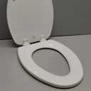 KOHLER 20110-0 Brevia, Slow Close Toilet Seat, Elongated Toilet Seat, Grip-Tight Bumpers Quick-Attach Hardware, White