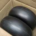 RUTU 2 Pack 11x4.00-5 Flat Free Tire and Wheel Assembly with 3/4" Precision bearings or 5/8" & 1/2",Replacement Tires 3.4"-4"-4.5"-5" Centered Hub,for Zero-Turn Lawn Mowers