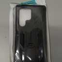 FNTCASE for Samsung Galaxy S23-Ultra Case: Military Grade Drop Proof Protection Mobile Cover with Kickstand | Matte Textured Rugged Shockproof TPU | Protective Sturdy Phone Case - Black 6.8 inch