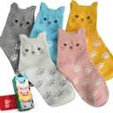Jeasona Cute Cat Gifts for Women Animal Cat Socks Wife Mom Girlfriend Daughter