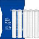 Showerhead Replacement Filters Inspired By Korea's Beauty Culture | Pure Carbon Filters (5 Filters)  Compatible with Atojet AJ8200MC (AJ8200MC-FLT-5PC)