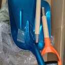 Aluminum Snow Shovel with D Handle,Heavy Duty Metal Scoop Shovel,51.1 Inches Large Capacity Snow Shovel for Driveway,Coal Shovel for Mulch,Moving Feed and Gardening