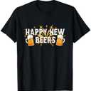 Happy New Beers - New Year NYE Party Funny New Years Eve T-Shirt Large