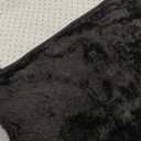 Fluffy Rug Shaggy Area Rug, Black 5x8 Area Rugs for Bedroom, Small Bedside Rug, Soft Fluffy Shaggy Entryway Throw Rugs for Living Room Bedroom Kids Room Home Decor