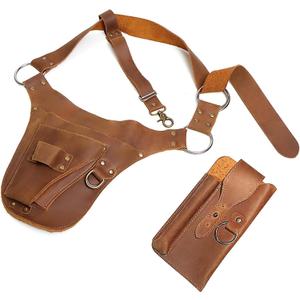 Garden Tool BeltSmall Leather BeltGardener GiftsWomens BagFlorist Holster, Multi-Functional Personalized New Toolkit, Natural Brown