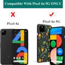 Unov Case Designed for Pixel 4a 5G, Crystal Clear Phone Case with [Anti-Slip Embossed Pattern], Shockproof Slim Protective [Anti-Yellowing TPU] Back Cover, Citrus Flavors
