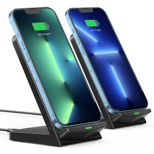 Wireless Charger [2 Pack],15W Fast Wireless Charging Stand,Wireless Charger Compatible with iPhone 15/15 Plus/15 Pro Max/14/13/12 /11Pro Max/XR/XS/X/8 Plus,Galaxy S23/S22/S21/S20 Note 20/10,Google,etc