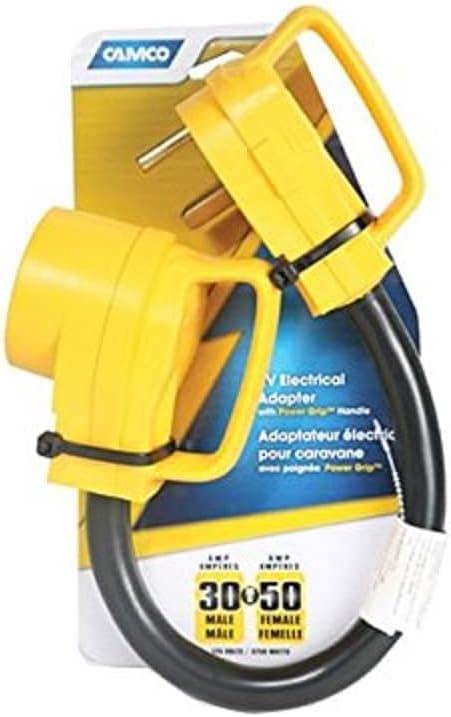 Camco 55183 18" RV Power Grip and Electric Adapter, Pack of 1, RV-346B
