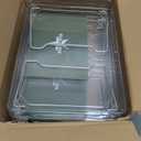 Acrylic Cabinet Organizer Shelf,4 Pcs Stackable Kitchen Counter Shelves,Spice Rack,Countertop Organizers,Clear Plastic Storage Organization for MakeupBathroom,Cupboard,Desk,Pantry