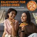 Bakers Friend Pizza Maker Electric with Temperature Control, Indoor Quesadilla Maker, 12 Inch Electric Pizza Maker Machine for Home, Pizza Cooker, 1400W, Graphite, Standard