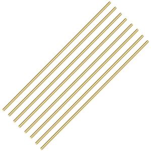 8 PCS 4mm/ 5/32 Inch Brass Rod Brass Round Stock Lathe Bar Stock Kit Solid Brass Rod, 4mm/ 5/32 inch Diameter 12 Inch in Length