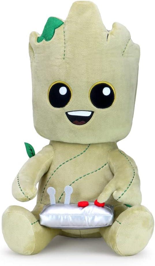 Kidrobot Marvel Guardians of The Galaxy Video Gamer Teen Groot 16 Inch HugMe Shake Action Vibrating Plush