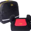TravelSmarter Booster Seat, 1 LBS, Lightweight, Compact, Portable Booster Seat - Perfect for Travel and Everyday Child Safety, One Size, Black; Date of Manufacture: 2025/05