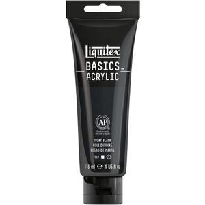 Liquitex BASICS Acrylic Paint, 118ml (4-oz) Tube, Ivory Black