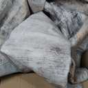 Toneed Abstract Area Rug 8x10 Modern Washable Rug Soft Non Slip Rug Low Pile for Bedroom Living Room Dining Room Grey/Brown