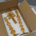 Hewory Glass Candlestick Holders: Light Amber Glass Taper Candle Holders Set of 3 Vintage Candle Stick Candle Holder, Colorful Glass Candle Holder for Table Centerpiece Wedding Dinner Party Home Decor