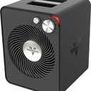 Vornado VMHi300 Whole Room Metal Space Heater, Mechanical Thermostat, Advanced Safety, Tip-Over Protection, Gentle Heating, Vortex Heat Circulation, Metal Space Heater for Home and Bedroom, Storm Gray