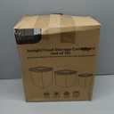 VERONES Large Tall Airtight Food Storage Containers, 10 PACK Plastic Airtight Kitchen & Pantry Organization, Ideal for Flour & Sugar Plastic Canisters with Labels (Black)