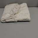 CUDDLE DREAMS Silk Throw Blanket with Hand-Knotted Fringe, Natural, Soft & Breathable (Ivory)