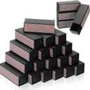 60 Pcs Blank Matches Containers DIY No Match Holder Blank Match Storage Boxes for Guests Wedding Bridal Shower Baby Shower Halloween Party Favor(Black,2.17 x 0.79 x 0.79 Inches)