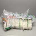 Amazon Basics Slim, Velvet, Non-Slip, Space-Saving Suit Clothes Hangers, Pack of 100, Ivory/Beige