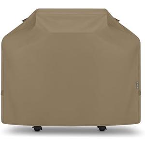 Unicook 50 Inch Grill Cover for Outdoor Grill, Gas BBQ Cover with Sealed Seam for Weber Charbroil Nexgrill etc, Heavy Duty Waterproof Fade Resistant, Neutral Taupe