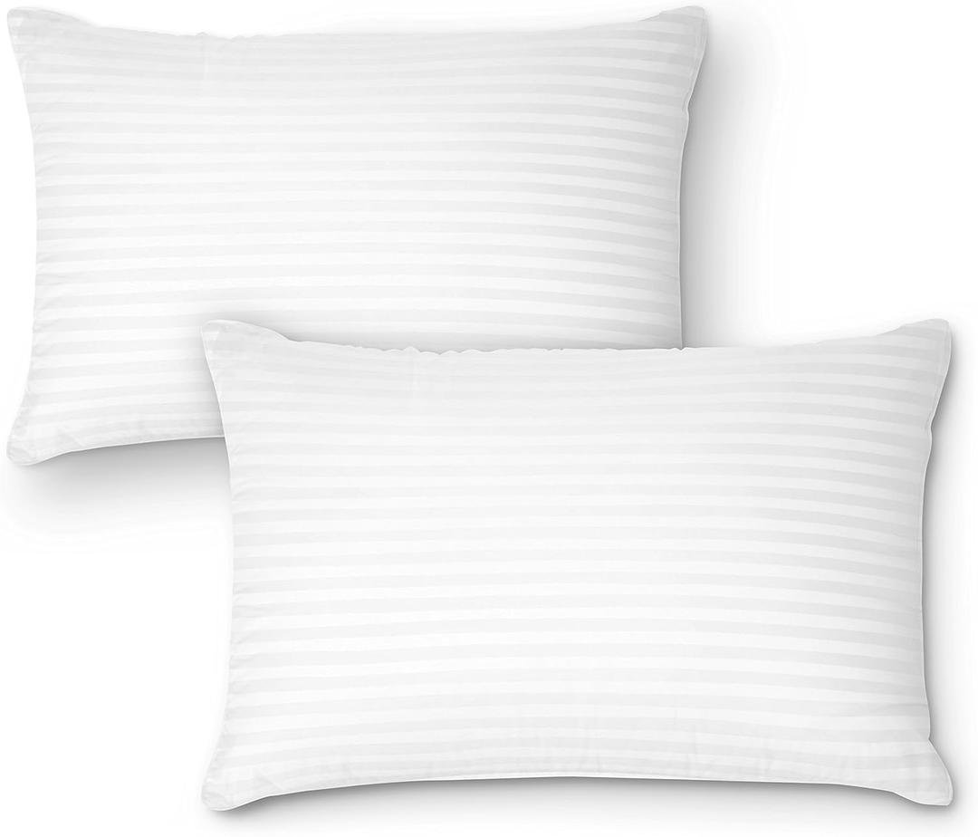Size Bed Pillows, Standard (Pack of 2), White 2 Count