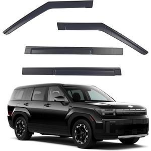 Window Visors Rain Guards Fits Hyundai Santa Fe 2024 2025 2026, 4PCS