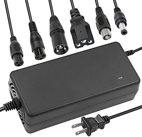 Tnvodejo 54.6V 2A Li-ion Battery Charger Multiple Plugs Battery Charger 13S 48V