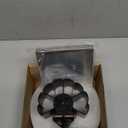 Wood Stove Fan Compatible for Buddy Heater (with Bracket & Thermometer), Heat Powered Fireplace Fan Thermal Fan, Outdoor Camping/Picnics/Indoor Use