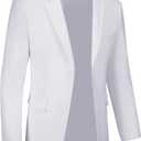 Mens Suit Jacket Tuxedo Jackets Suits Blazer Jacket for Men Dinner Suit Blazer Prom Wedding Dress Coat (White, XXXL)