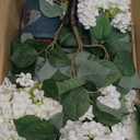 Artificial Hydrangea Bush 20 Inch Potted Faux Hydrangea Plant, UV Resistant Outdoor Hydrangea Artificial Plants for Front Porch, Garden, Patio & Indoor Decor