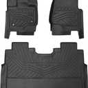 F-150 Floor Mats - Fit for 2015-2026 Ford F-150/ F150 Lightning SuperCrew Cab (Only Fit Rear Seat Without Under Seat Storage), All Weather Floor Mats for F150 Accessories