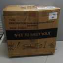 Armless Home Office Desk Chair with Wheels, Modern Ergonomic Drafting Rolling Chair with 360 Swivel Wheels,Height Adjustable Computer Task Chairs for Small Space, Black