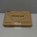 Silicone Mini Fridge Mat 19.7"x19.7" Non-Slip, Waterproof Drip Tray for Refrigerators, Washing Machines, Dryers, Dishwashers & Coolers (Blue)